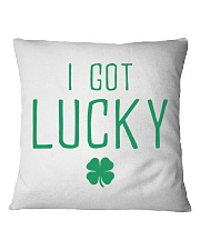 I Got Pregnant Lucky Square Pillowcase tile