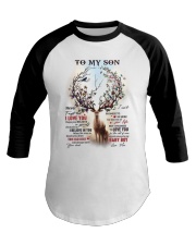 Never Forget That I Love You Deer Mom To Son Baseball Tee tile
