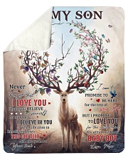 Never Forget That I Love You Deer Mom To Son Sherpa Fleece Blanket tile