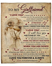 I Love You Mean That I Accept You To Girlfriend Fleece Blanket - 50" x 60" front