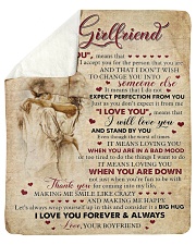 I Love You Mean That I Accept You To Girlfriend Sherpa Fleece Blanket tile