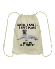 I have plans with my dog Bullmastiff Drawstring Bag tile