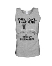 I have plans with my dog Bullmastiff Unisex Tank tile