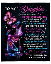Never 4get The Most Important ThingMom To Daughter Fleece Blanket - 50" x 60" front