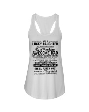 I Am A Lucky Daughter Dad For Daughter Ladies Flowy Tank tile