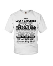 I Am A Lucky Daughter Dad For Daughter Youth T-Shirt tile