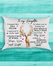 Mom To Daughter I Hugged This Soft Pillow Rectangular Pillowcase aos-pillow-rectangle-front-lifestyle-5
