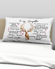 Mom To Daughter I Hugged This Soft Pillow Rectangular Pillowcase aos-pillow-rectangular-front-lifestyle-01