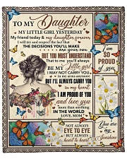 My Little Girl Yesterday Friend Today To Daughter Fleece Blanket - 50" x 60" front