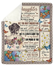 My Little Girl Yesterday Friend Today To Daughter Sherpa Fleece Blanket tile