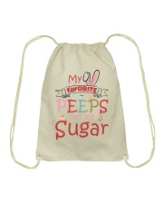 Easter's Day My Favorite Peeps Sugar To Grandma Drawstring Bag tile