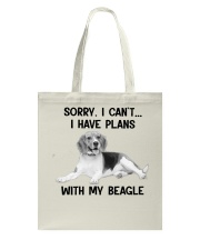 I have plans with Beagle Tote Bag tile