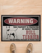 Bull this property is protected Doormat 22.5" x 15" aos-doormat-22-5x15-lifestyle-front-02