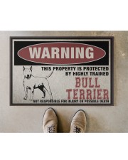 Bull this property is protected Doormat 22.5" x 15" aos-doormat-22-5x15-lifestyle-front-04