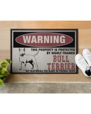 Bull this property is protected Doormat 22.5" x 15" aos-doormat-22-5x15-lifestyle-front-12