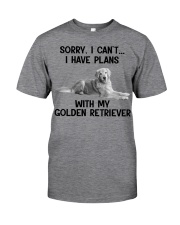 I have plans with my dog Golden Retriever Classic T-Shirt front