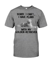 I have plans with my dog Golden Retriever Premium Fit Mens Tee tile
