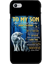 Don't Let Today's Trouble Bring U Down Mom To Son Phone Case tile