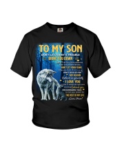 Don't Let Today's Trouble Bring U Down Mom To Son Youth T-Shirt tile