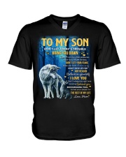 Don't Let Today's Trouble Bring U Down Mom To Son V-Neck T-Shirt tile