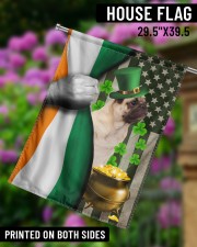 Lucky Dog Shamrock Patrick's Day 29.5"x39.5" House Flag aos-house-flag-29-5-x-39-5-ghosted-lifestyle-14