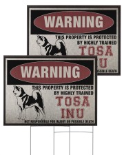 Tosa dog this property is protected 24x18 Yard Sign aos-yard-sign-24x18-ghosted-front-03