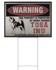 Tosa dog this property is protected 24x18 Yard Sign front