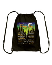 Never Feel That You Are Alone Wolf Mom To Son Drawstring Bag tile