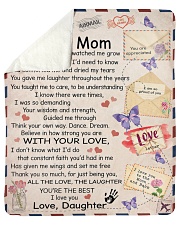 You Gave Me Love - Watched Me Grow Daughter To Mom Sherpa Fleece Blanket tile