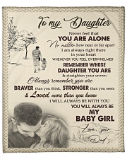 Never Forget That I Love You Dad To Daughter Fleece Blanket - 50" x 60" front