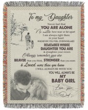 Never Forget That I Love You Dad To Daughter 60x80 - Woven Blanket tile