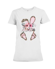 Customize GRANDMA Easter's day Honey Premium Fit Ladies Tee tile