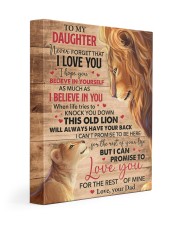 Never Forget That I Love You Lion Dad To Daughter Gallery Wrapped Canvas Prints tile