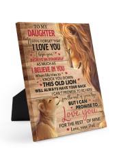 Never Forget That I Love You Lion Dad To Daughter Easel-Back Gallery Wrapped Canvas tile