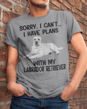 I Have Plans With My Dog Labrador Retriever Classic T-Shirt apparel-classic-tshirt-lifestyle-26