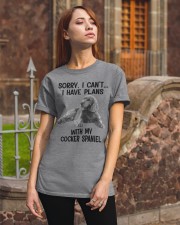 I have plans with my dog Cocker Spaniel Classic T-Shirt apparel-classic-tshirt-lifestyle-06