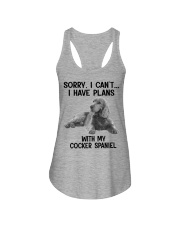 I have plans with my dog Cocker Spaniel Ladies Flowy Tank tile