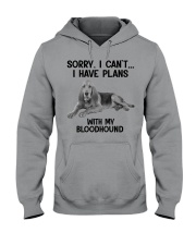 I have plans with my dog Bloodhound Hooded Sweatshirt tile