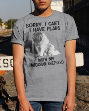 I have plans with my dog Caucasian Shepherd Classic T-Shirt apparel-classic-tshirt-lifestyle-29