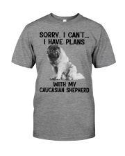 I have plans with my dog Caucasian Shepherd Premium Fit Mens Tee tile