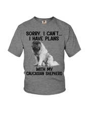 I have plans with my dog Caucasian Shepherd Youth T-Shirt tile