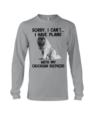 I have plans with my dog Caucasian Shepherd Long Sleeve Tee tile