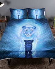 Lion Mom and Baby Queen Quilt Bed Set aos-queen-quilt-bed-set-lifestyle-front-01a