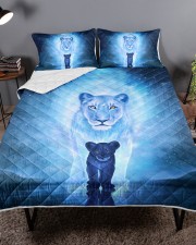 Lion Mom and Baby Queen Quilt Bed Set aos-queen-quilt-bed-set-lifestyle-front-02a