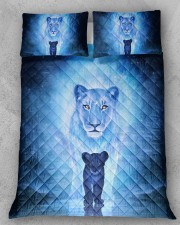Lion Mom and Baby Queen Quilt Bed Set aos-queen-quilt-bed-set-lifestyle-front-11