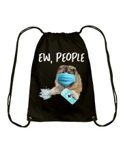 Ew People Dog Caucasian Shepherd Drawstring Bag tile