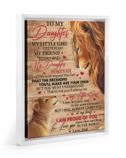My Little Girl Yesterday Lion Dad To Daughter Floating Framed Canvas Prints White tile