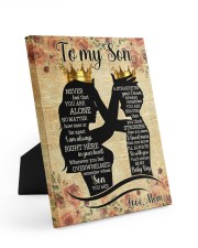 Mom To Son Never Feel That You Are Alone No Matter Easel-Back Gallery Wrapped Canvas tile