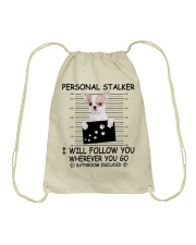 Personal Stalker Chihuahua Drawstring Bag tile