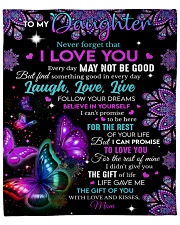 Never Forget That I Love You Mom To Daughter Fleece Blanket - 50" x 60" front